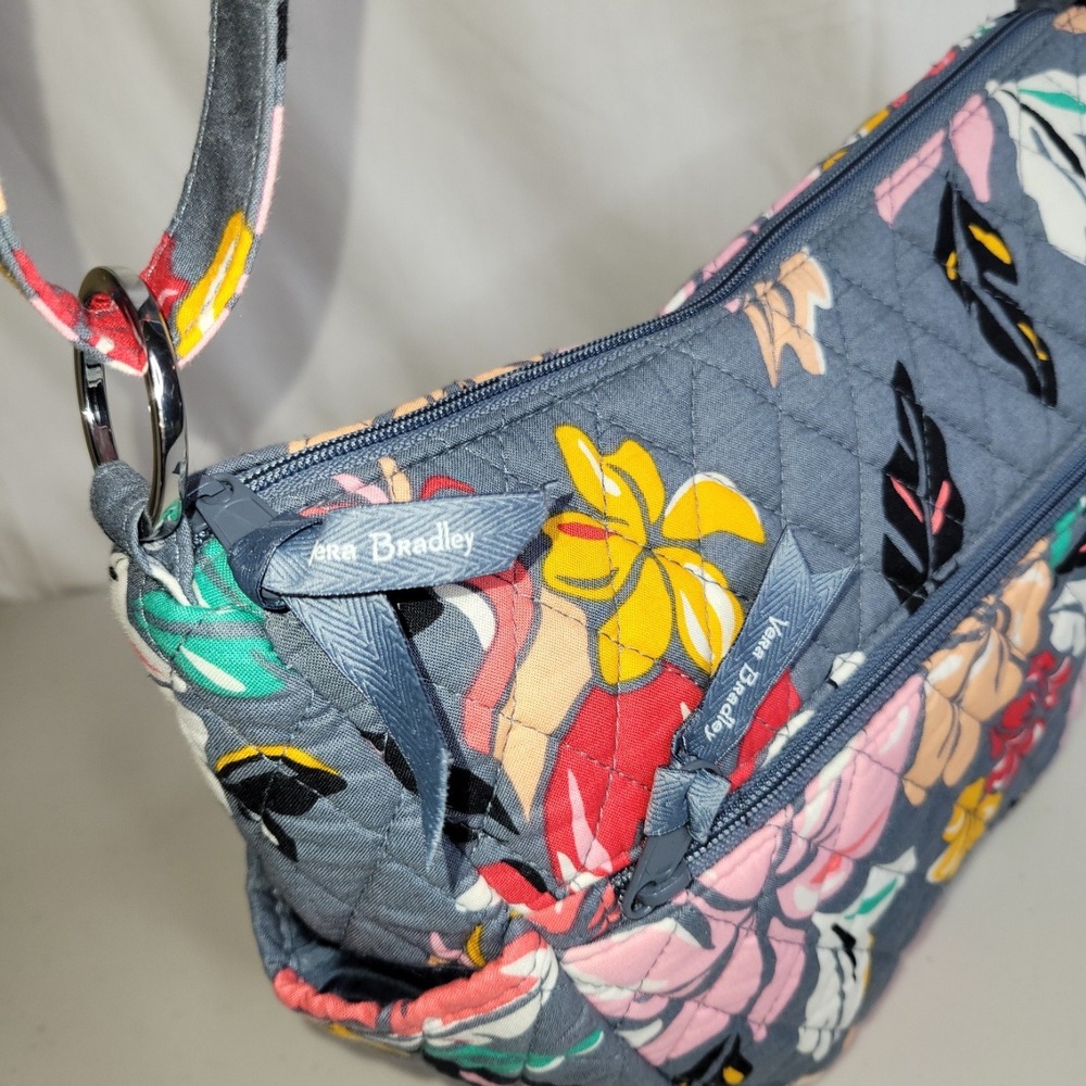 Vera Bradley Quilted Tropical Floral Shoulder Bag - Picture 3 of 6